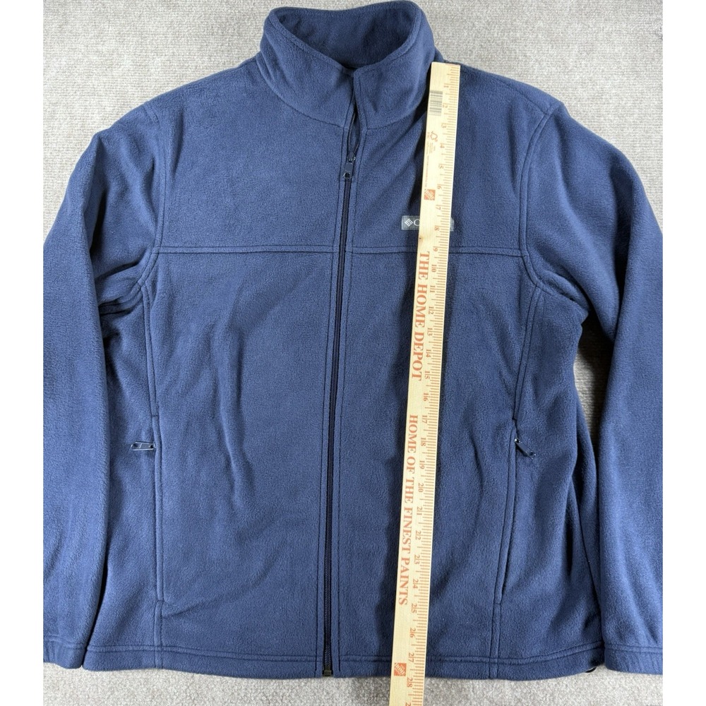 Columbia Sportswear Blue Full Zip Warm Fleece Jacket Men's Size L Outdoor Hiking - Picture 4 of 7